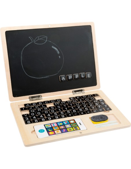 Drveni laptop s magnetnom pločom Small foot