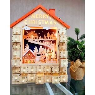 Adventski kalendar drveni