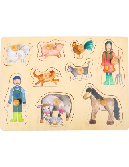Drvene puzzle farma